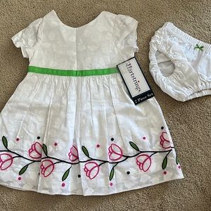 Embroidered Hartstrings dress 12 months